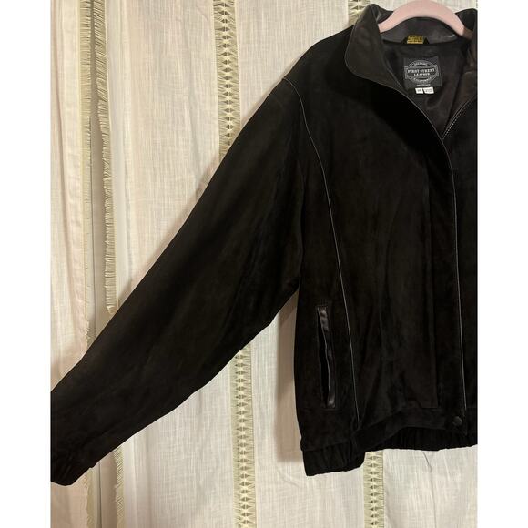 VTG Leather Jacket 1980s Solvang First Street Leather Lambskin Suede XL Designer - Picture 3 of 15